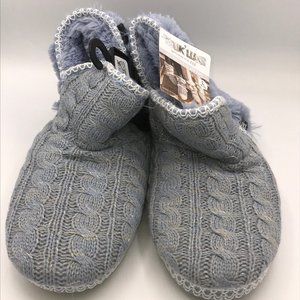 New Muk Luks Women's Adriana Slipper Booties Blue